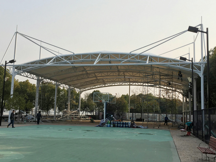 漢口江灘網球場膜結構建筑工程